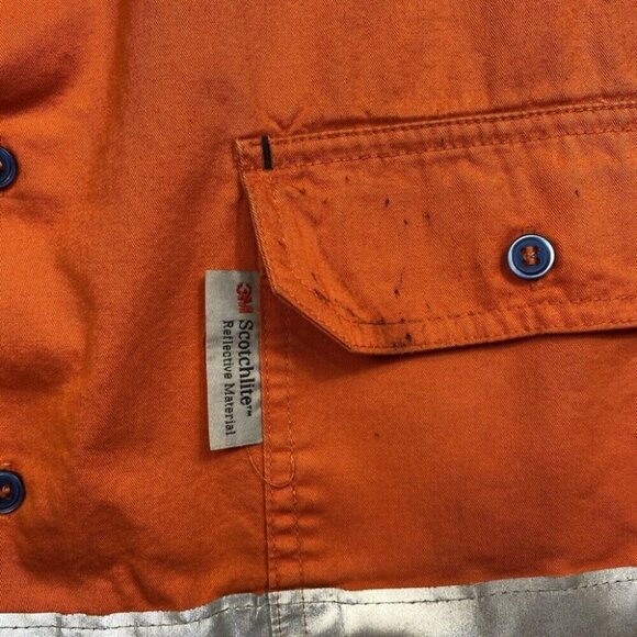 Lantern Fish 3M Scotchlite Reflective Work Shirt Mens 3XL Safety PPE Tow Truck - Picture 6 of 16